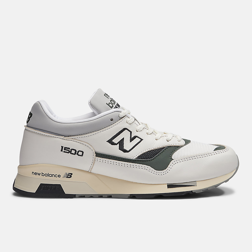 New Balance Made in UK 1500 - Iconic Influences Shoes Antique White with Cilantro and Black